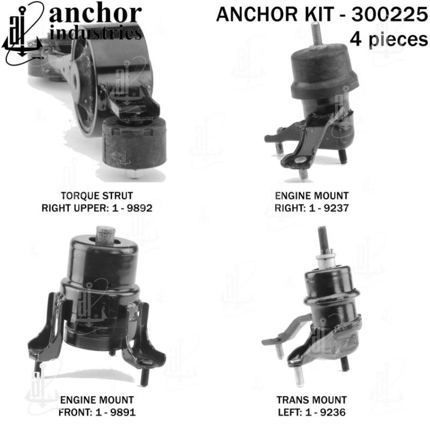 ANCHOR MOUNTS 300225 ENGINE MNT KIT