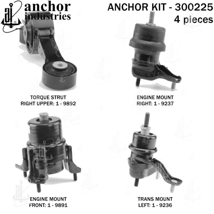 ANCHOR MOUNTS 300225 ENGINE MNT KIT