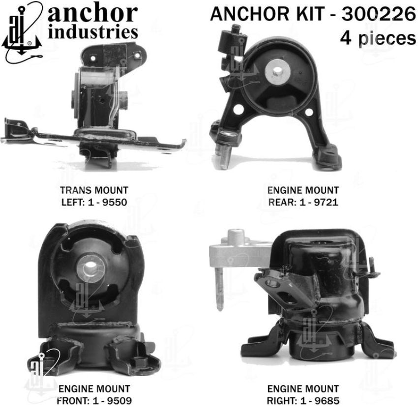 ANCHOR MOUNTS 300226 ENGINE MNT KIT