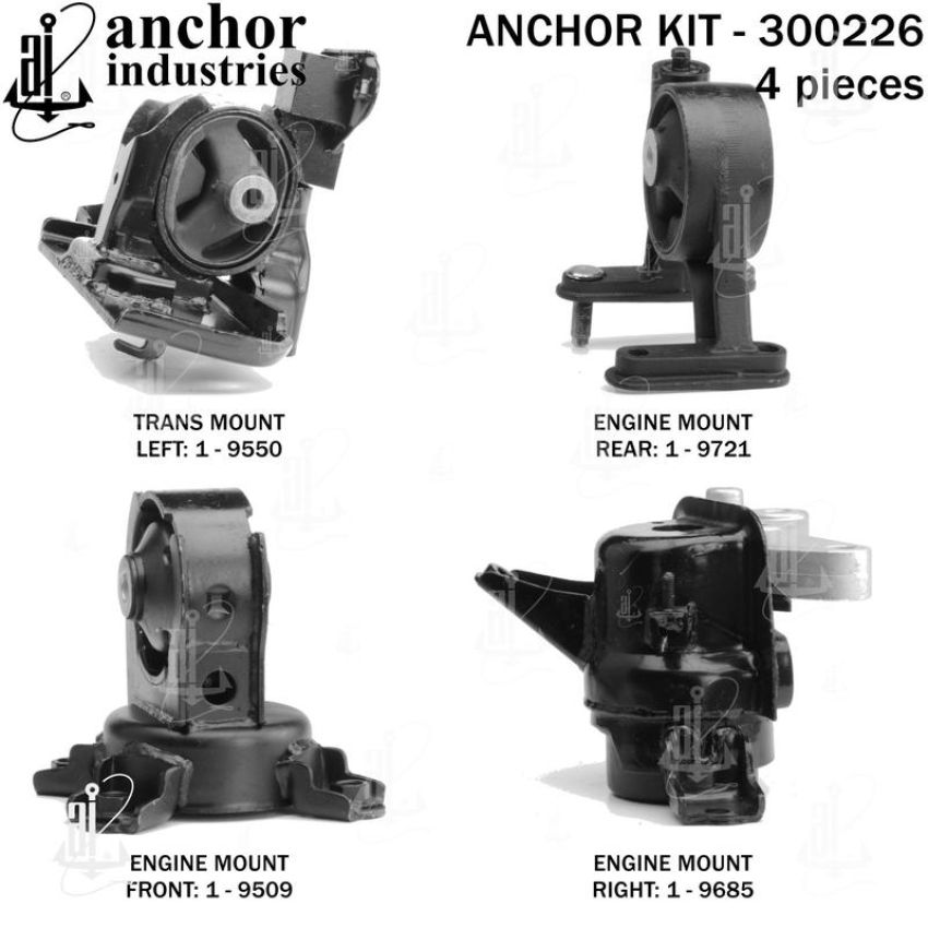 ANCHOR MOUNTS 300226 ENGINE MNT KIT