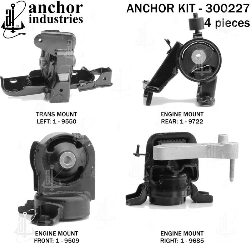 ANCHOR MOUNTS 300227 ENGINE MNT KIT