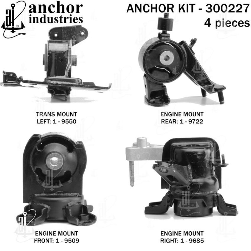 ANCHOR MOUNTS 300227 ENGINE MNT KIT
