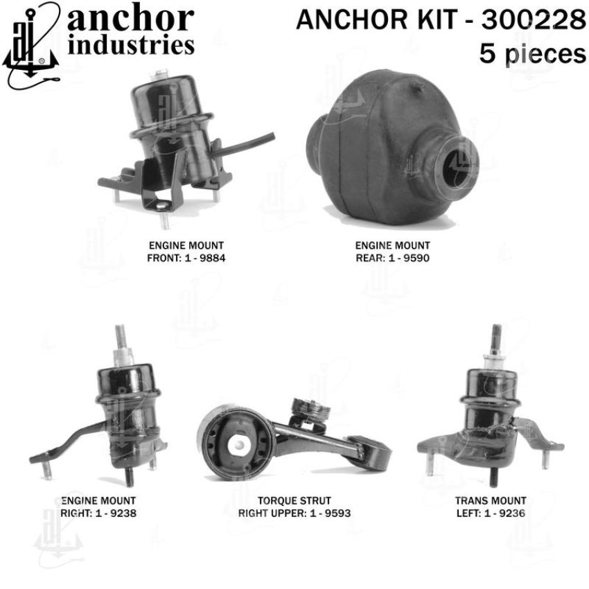ANCHOR MOUNTS 300228 ENGINE MNT KIT