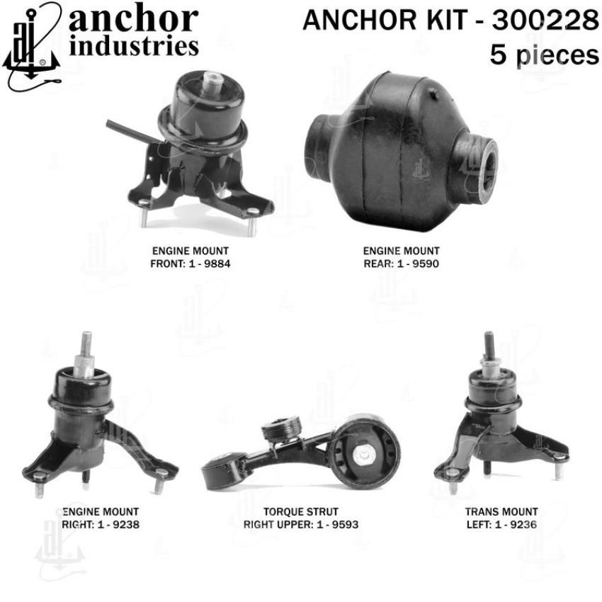 ANCHOR MOUNTS 300228 ENGINE MNT KIT