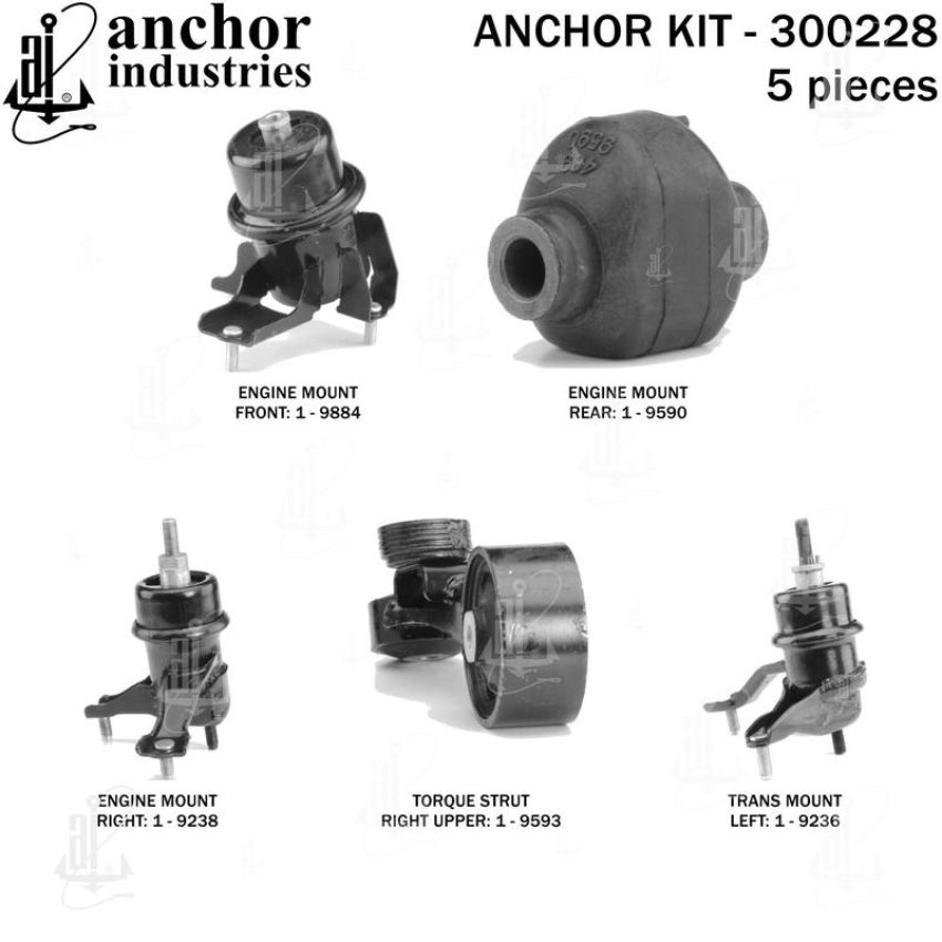 ANCHOR MOUNTS 300228 ENGINE MNT KIT