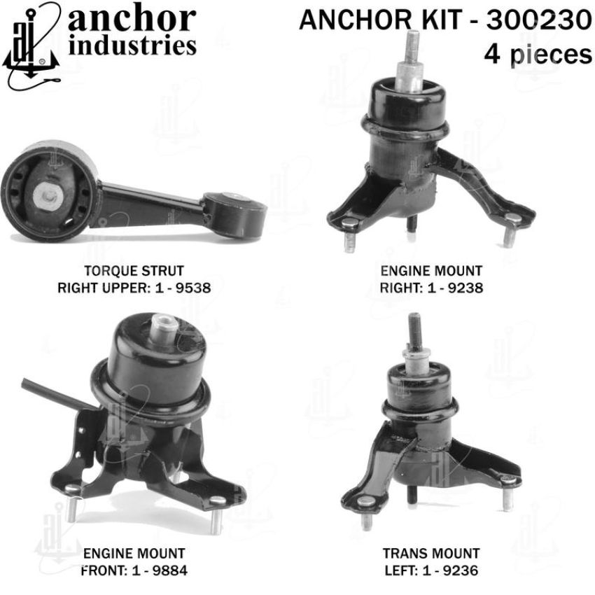 ANCHOR MOUNTS 300230 ENGINE MNT KIT