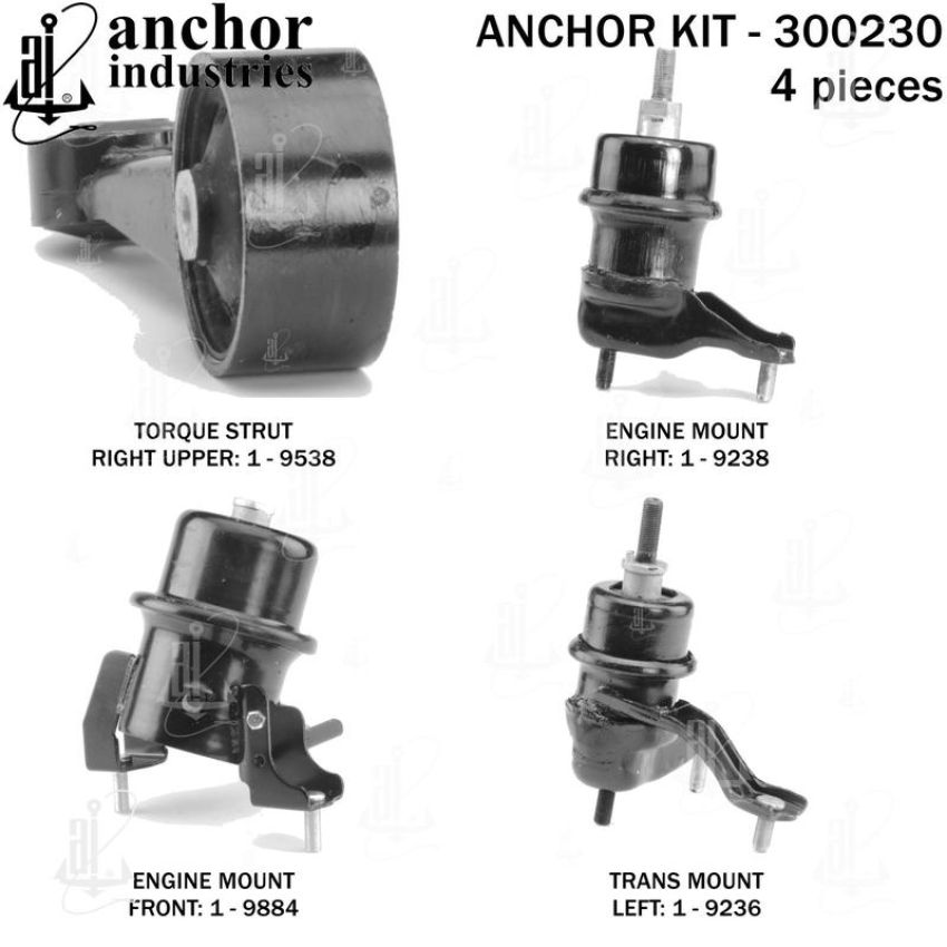 ANCHOR MOUNTS 300230 ENGINE MNT KIT