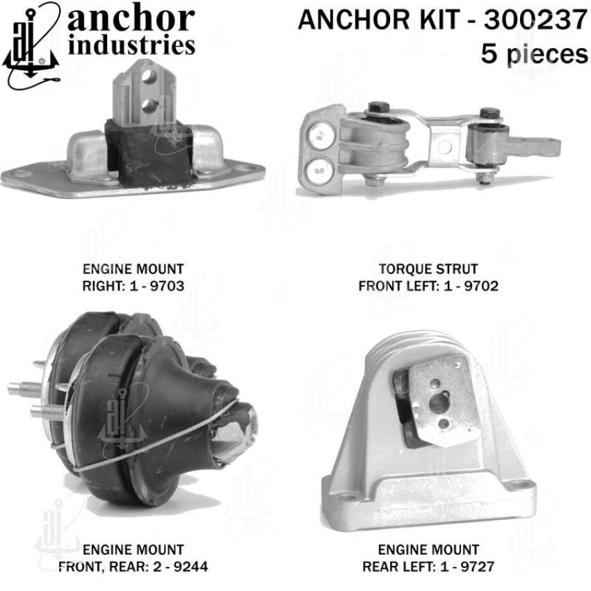 ANCHOR MOUNTS 300237 ENGINE MNT KIT