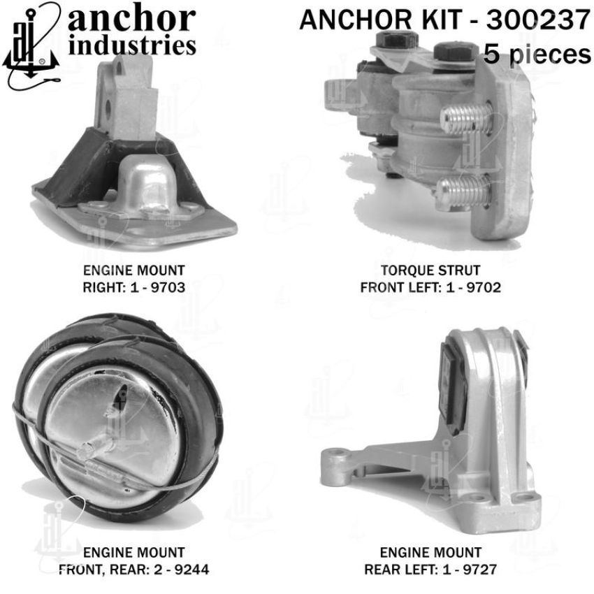 ANCHOR MOUNTS 300237 ENGINE MNT KIT