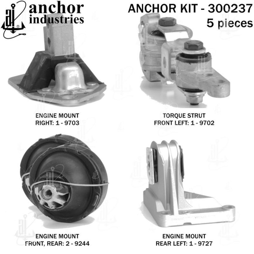 ANCHOR MOUNTS 300237 ENGINE MNT KIT