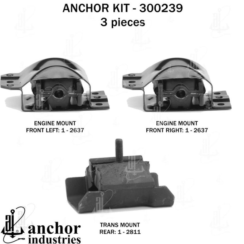 ANCHOR MOUNTS 300239 ENGINE MNT KIT