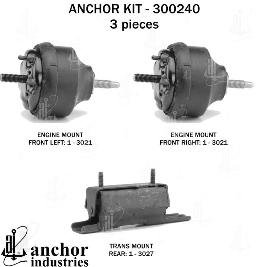 ANCHOR MOUNTS 300240 ENGINE MNT KIT