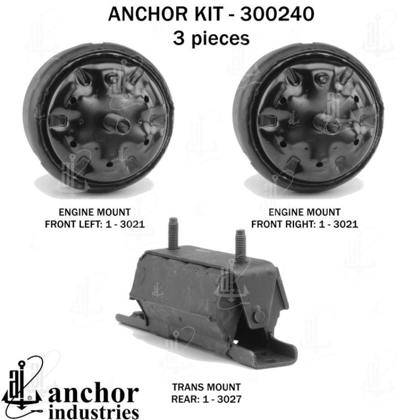 ANCHOR MOUNTS 300240 ENGINE MNT KIT