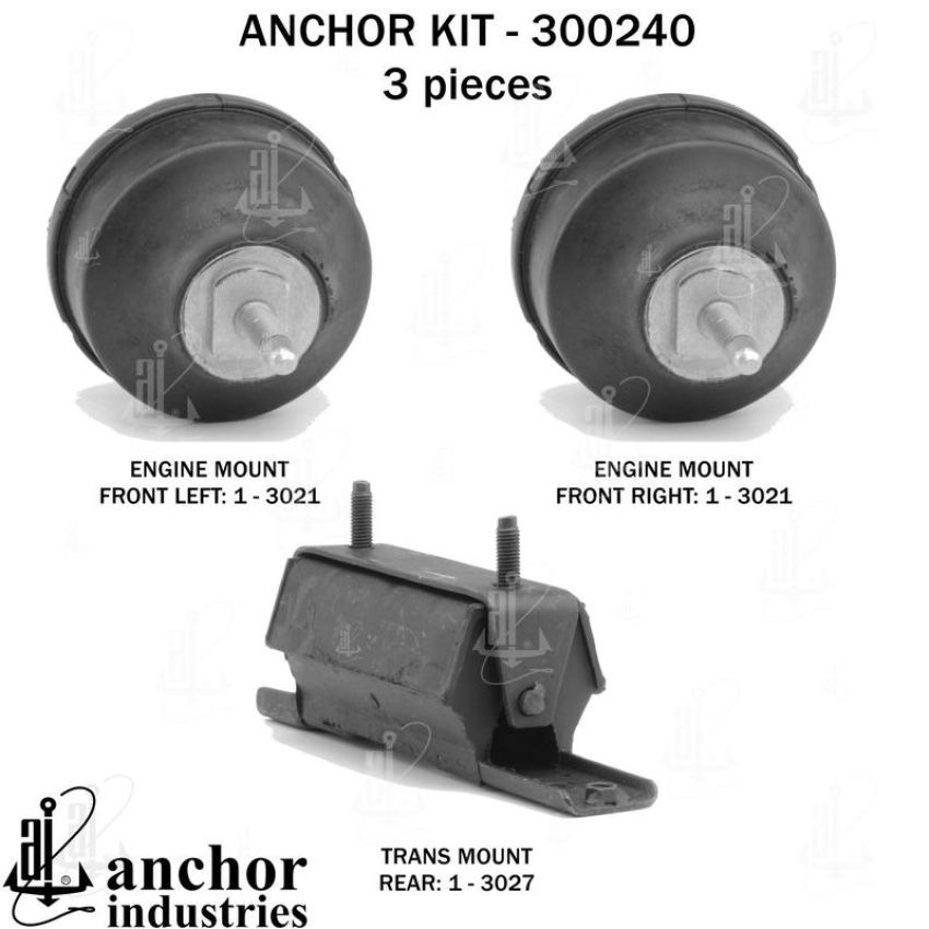ANCHOR MOUNTS 300240 ENGINE MNT KIT