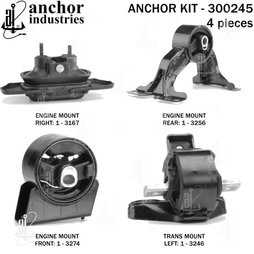ANCHOR MOUNTS 300245 ENGINE MNT KIT