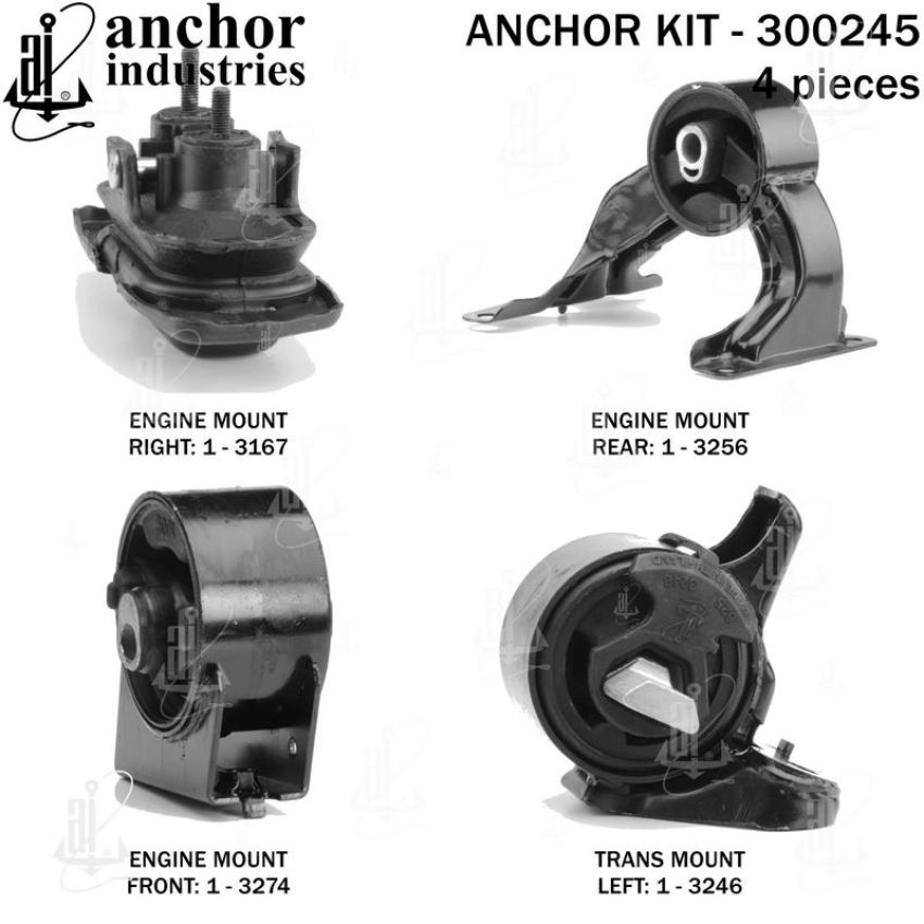 ANCHOR MOUNTS 300245 ENGINE MNT KIT