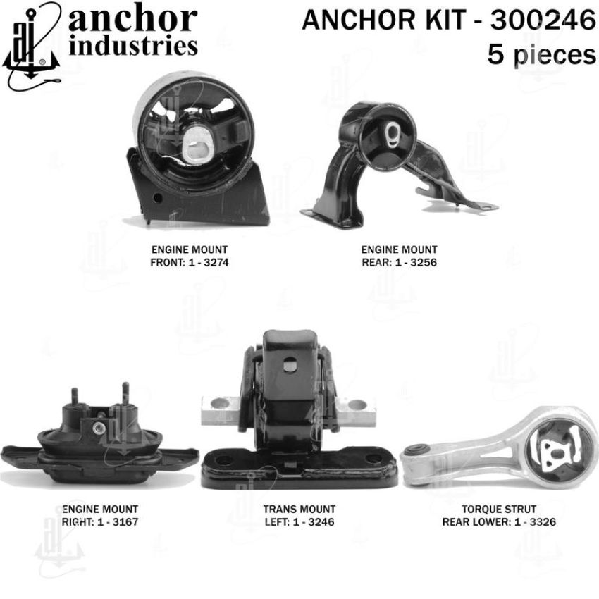ANCHOR MOUNTS 300246 ENGINE MNT KIT