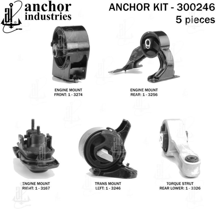 ANCHOR MOUNTS 300246 ENGINE MNT KIT