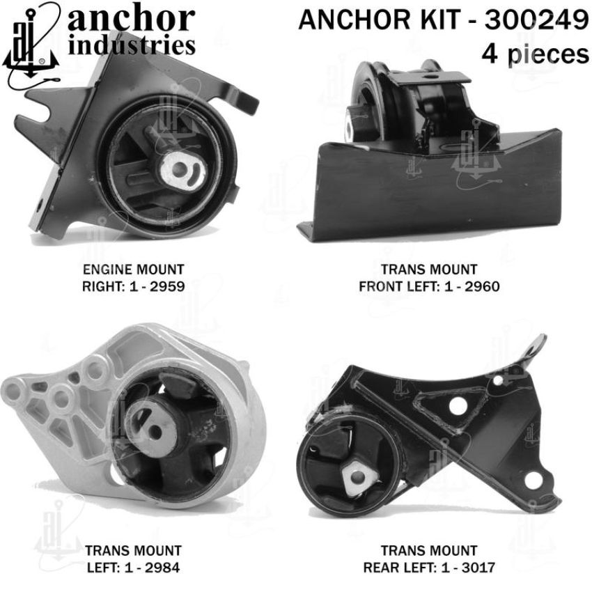 ANCHOR MOUNTS 300249 ENGINE MNT KIT