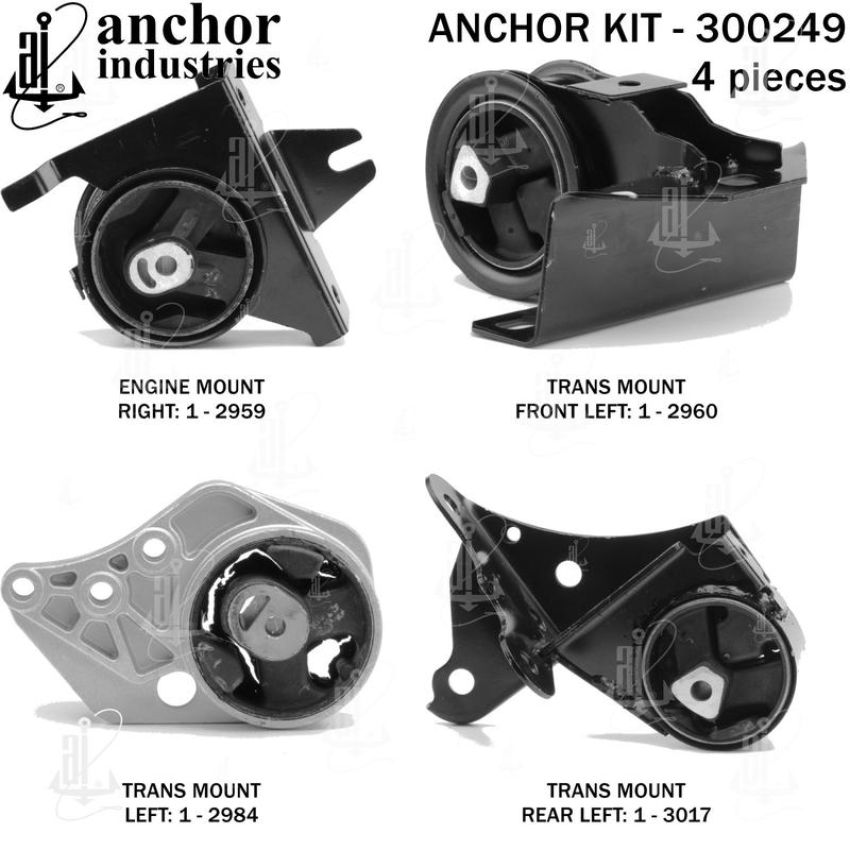 ANCHOR MOUNTS 300249 ENGINE MNT KIT