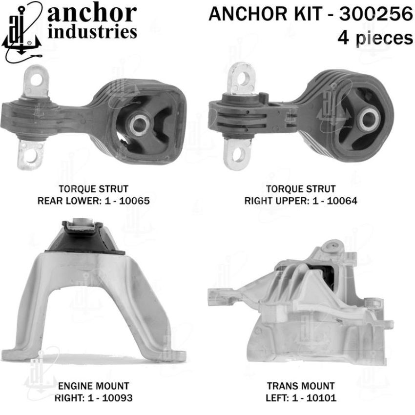 ANCHOR MOUNTS 300256 ENGINE MNT KIT