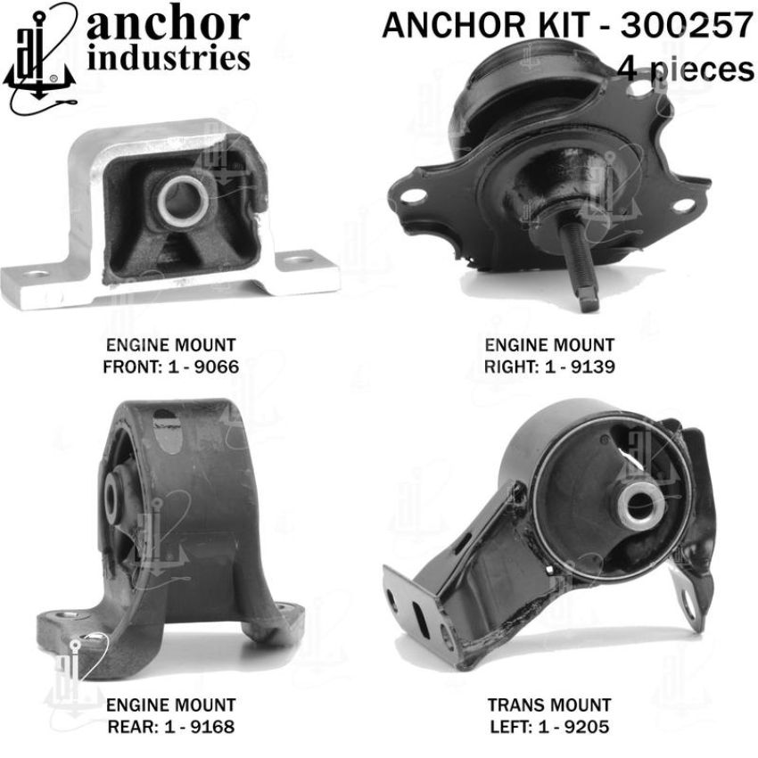ANCHOR MOUNTS 300257 ENGINE MNT KIT