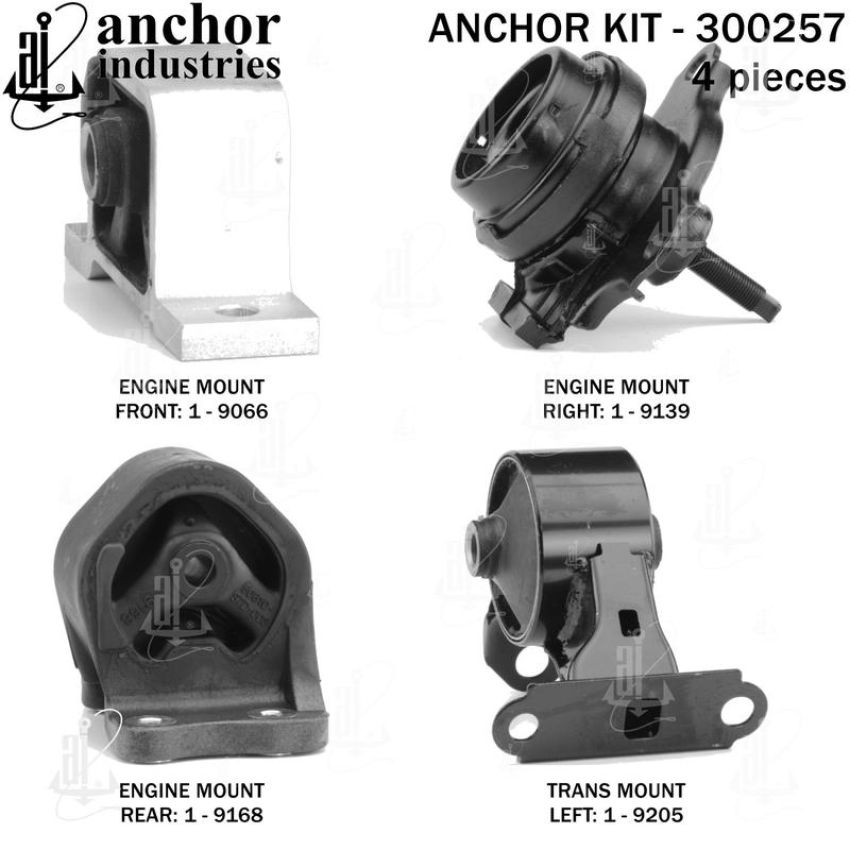 ANCHOR MOUNTS 300257 ENGINE MNT KIT