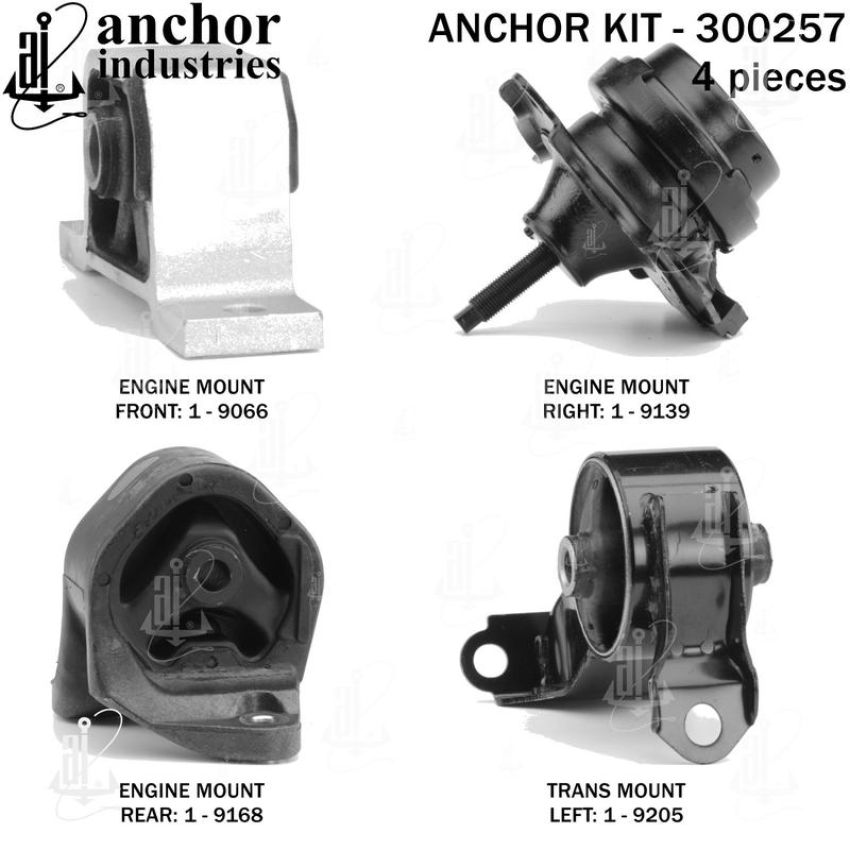 ANCHOR MOUNTS 300257 ENGINE MNT KIT