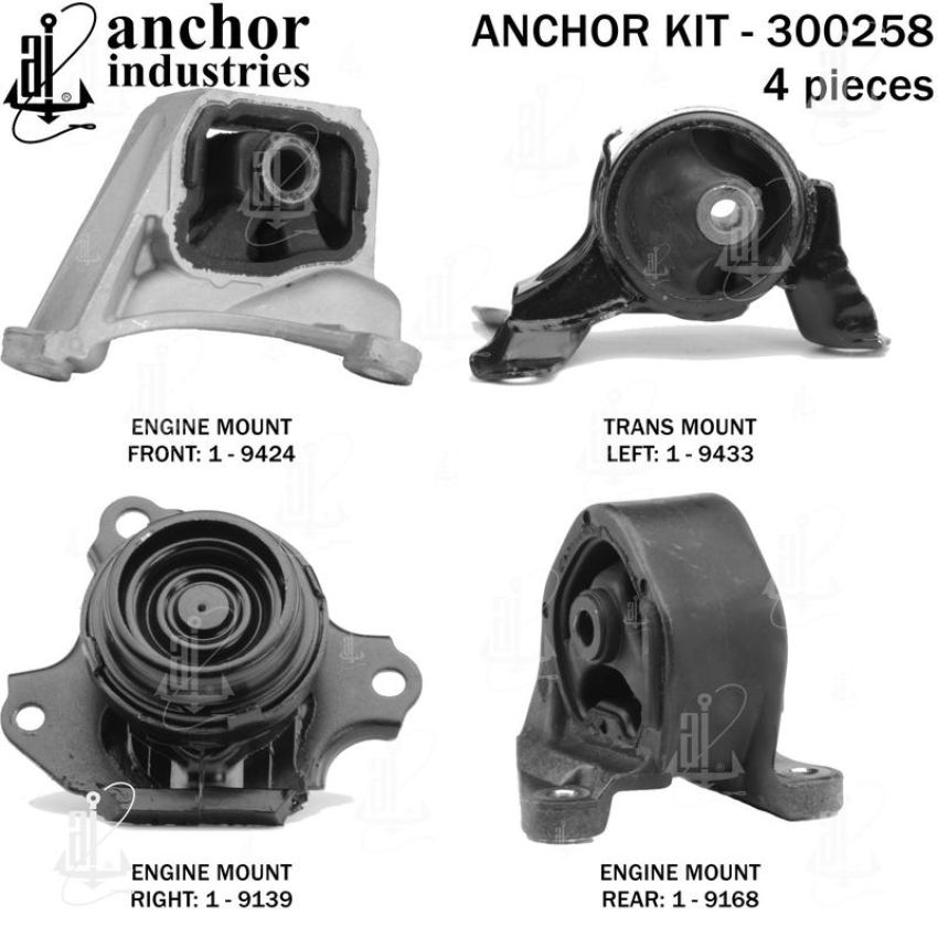 ANCHOR MOUNTS 300258 ENGINE MNT KIT