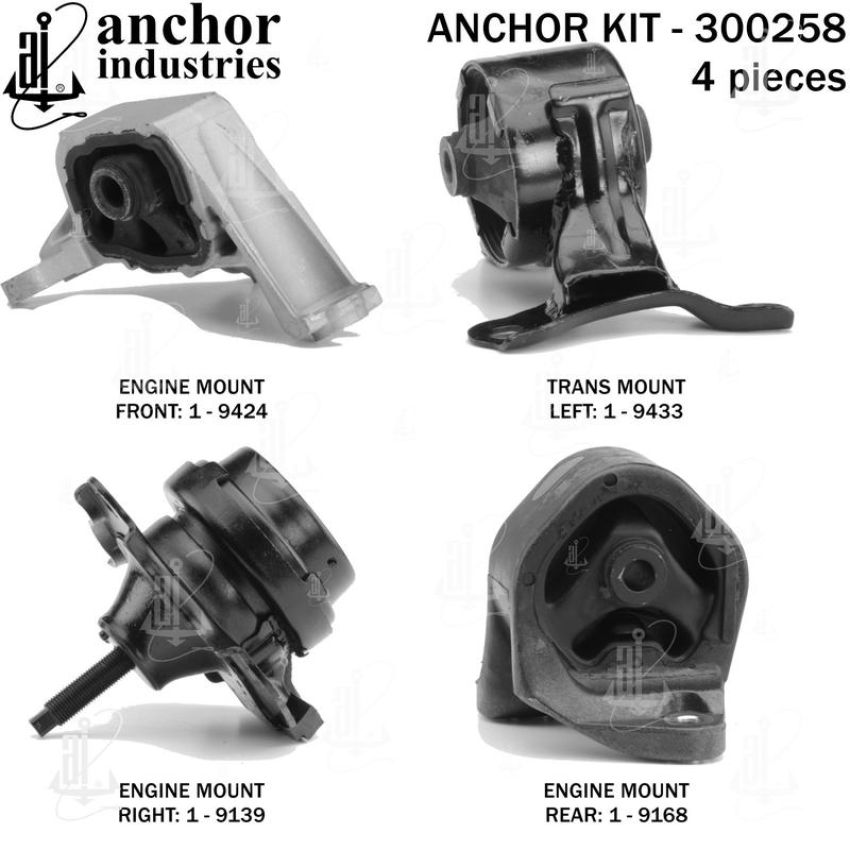 ANCHOR MOUNTS 300258 ENGINE MNT KIT