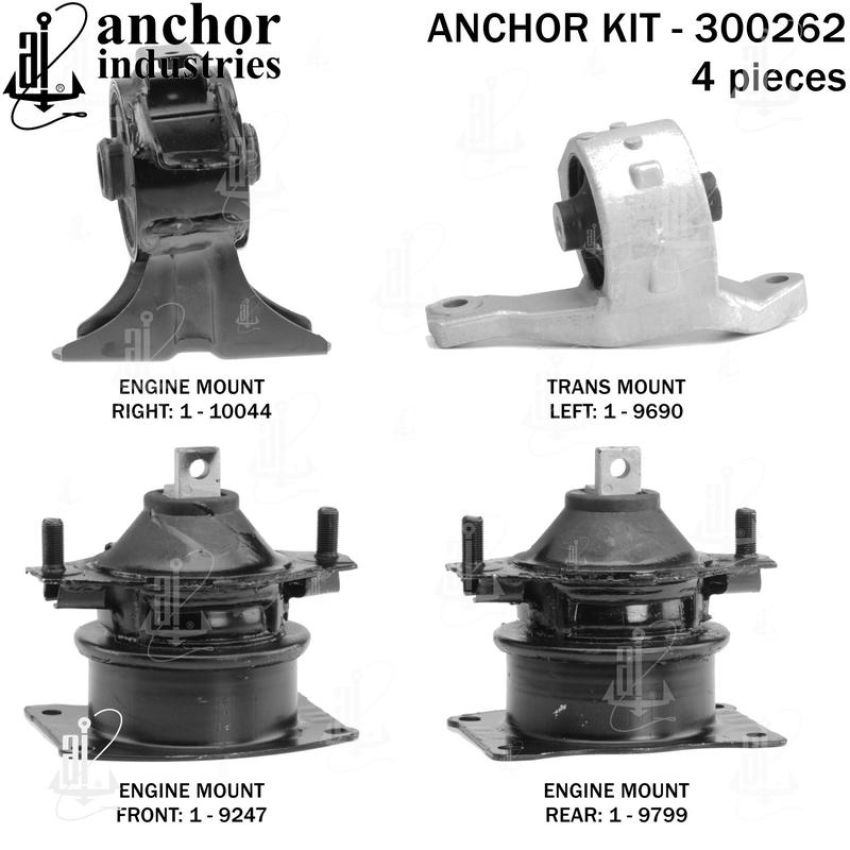 ANCHOR MOUNTS 300262 ENGINE MNT KIT