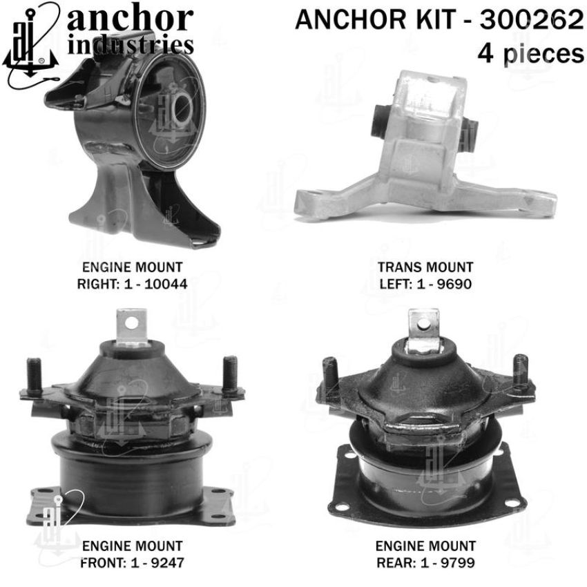 ANCHOR MOUNTS 300262 ENGINE MNT KIT