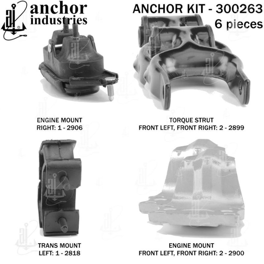 ANCHOR MOUNTS 300263 ENGINE MNT KIT