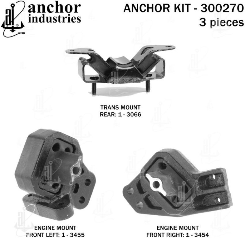 ANCHOR MOUNTS 300270 ENGINE MNT KIT