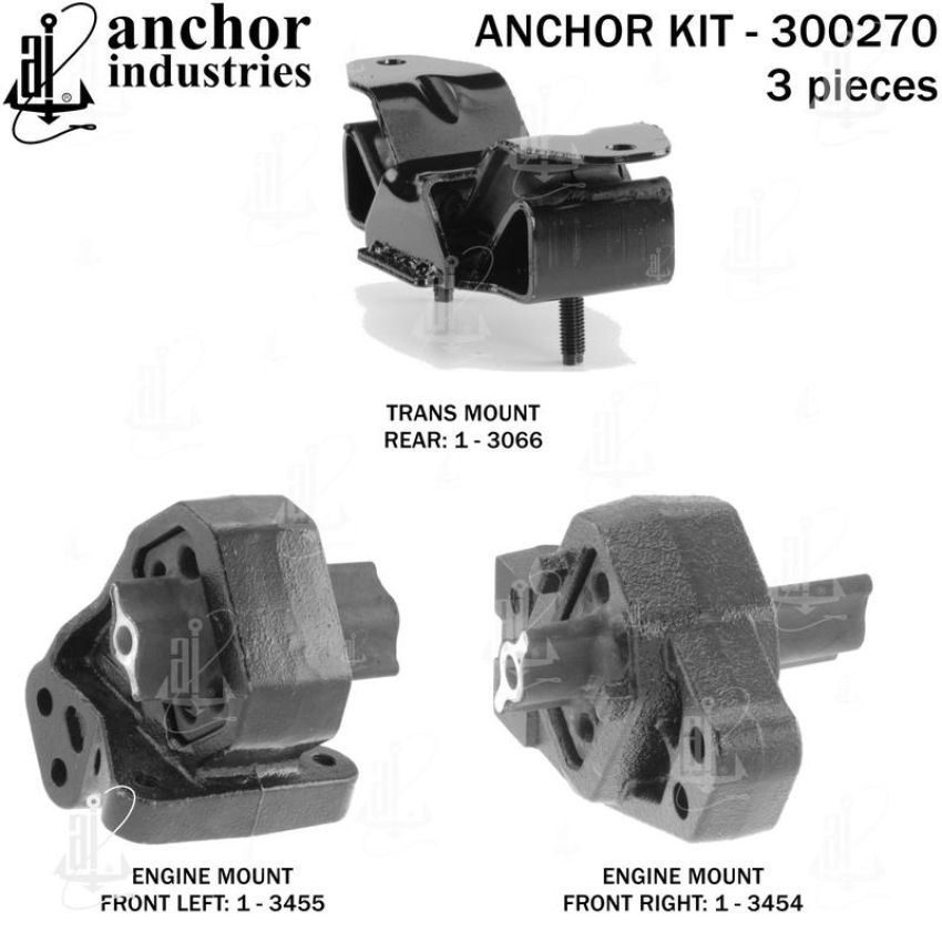 ANCHOR MOUNTS 300270 ENGINE MNT KIT