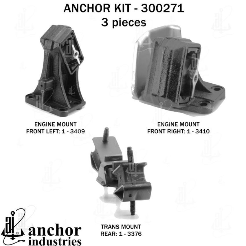 ANCHOR MOUNTS 300271 ENGINE MNT KIT