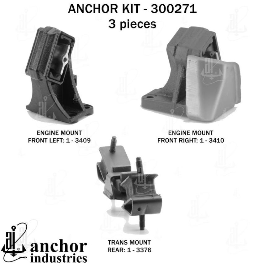 ANCHOR MOUNTS 300271 ENGINE MNT KIT