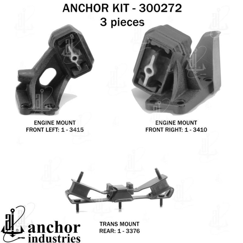 ANCHOR MOUNTS 300272 ENGINE MNT KIT