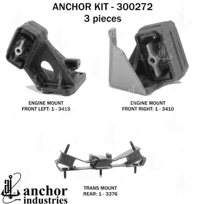 ANCHOR MOUNTS 300272 ENGINE MNT KIT