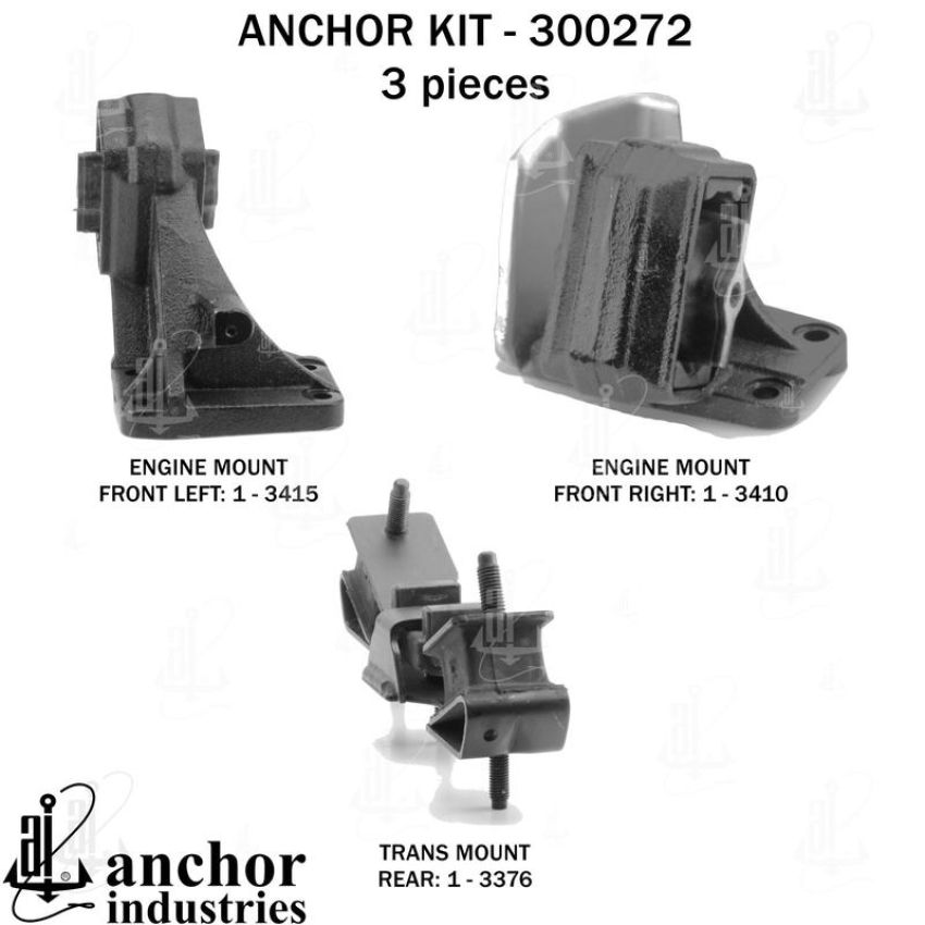 ANCHOR MOUNTS 300272 ENGINE MNT KIT