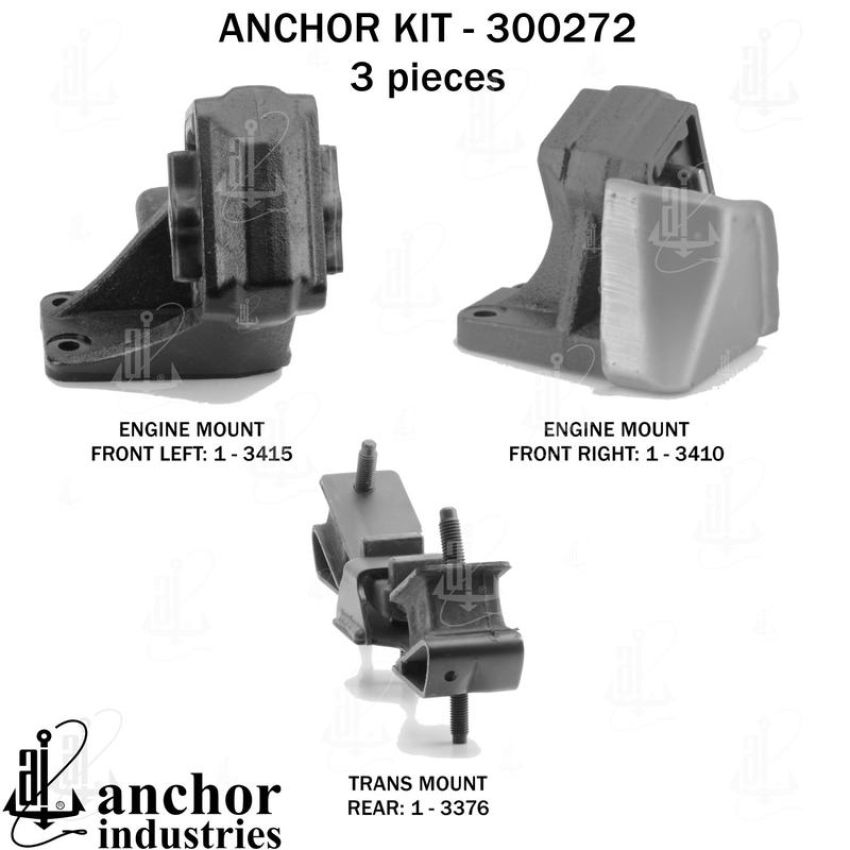 ANCHOR MOUNTS 300272 ENGINE MNT KIT