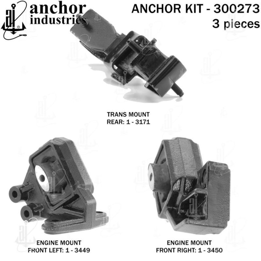 ANCHOR MOUNTS 300273 ENGINE MNT KIT