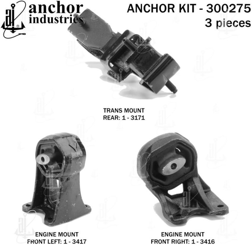 ANCHOR MOUNTS 300275 ENGINE MNT KIT