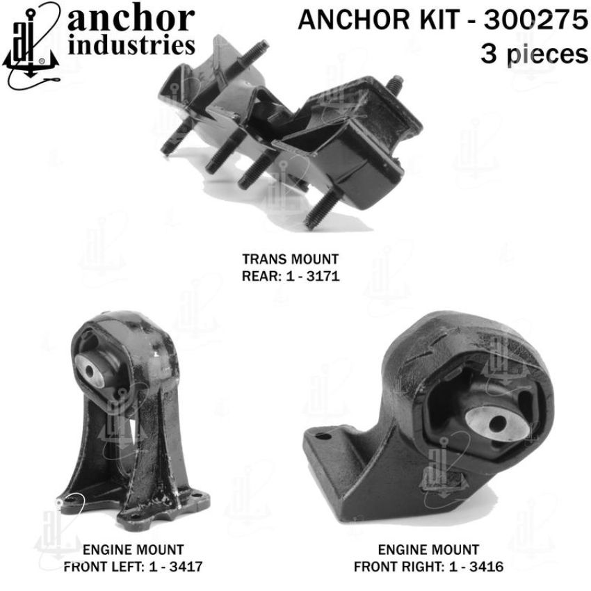 ANCHOR MOUNTS 300275 ENGINE MNT KIT
