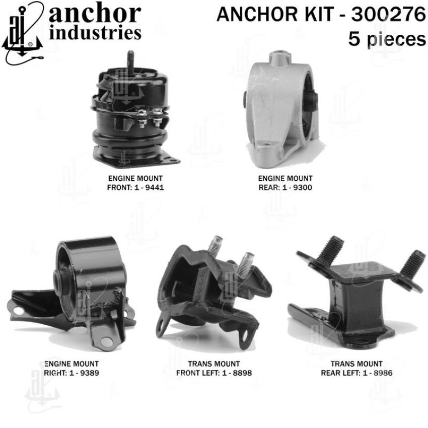 ANCHOR MOUNTS 300276 ENGINE MNT KIT