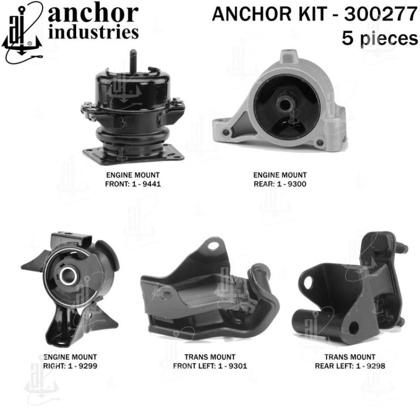 ANCHOR MOUNTS 300277 ENGINE MNT KIT