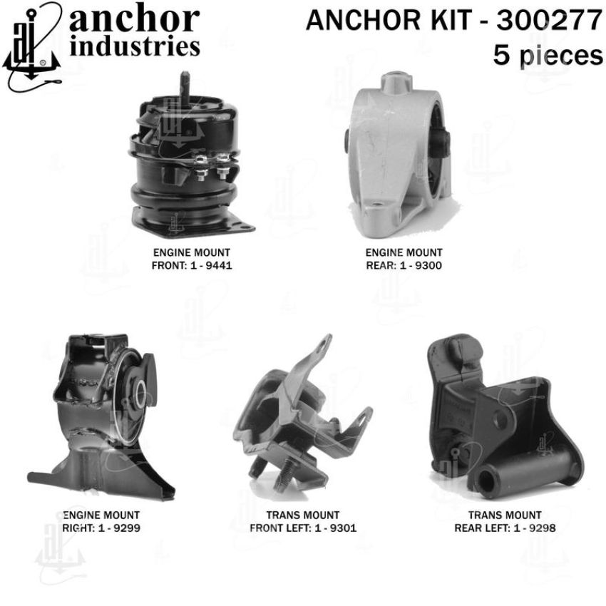 ANCHOR MOUNTS 300277 ENGINE MNT KIT