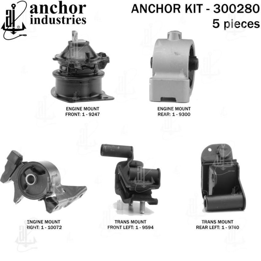 ANCHOR MOUNTS 300280 ENGINE MNT KIT