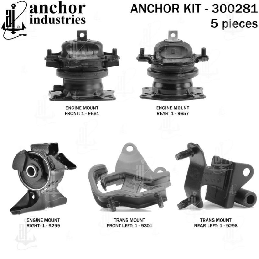 ANCHOR MOUNTS 300281 ENGINE MNT KIT