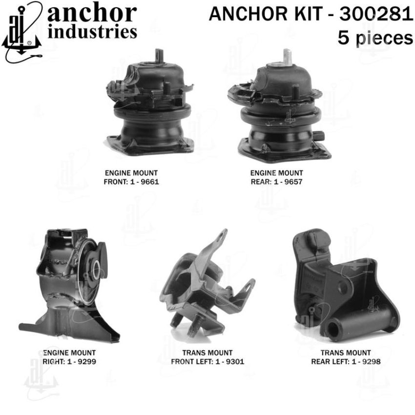 ANCHOR MOUNTS 300281 ENGINE MNT KIT